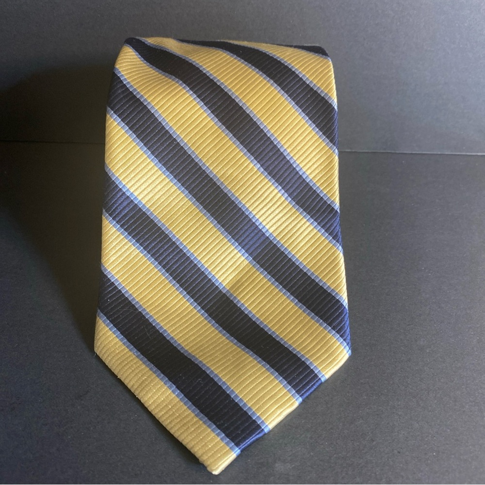 Carlo Palazzi 100% Silk‎ New Old Stock Striped Tie Hand Made
